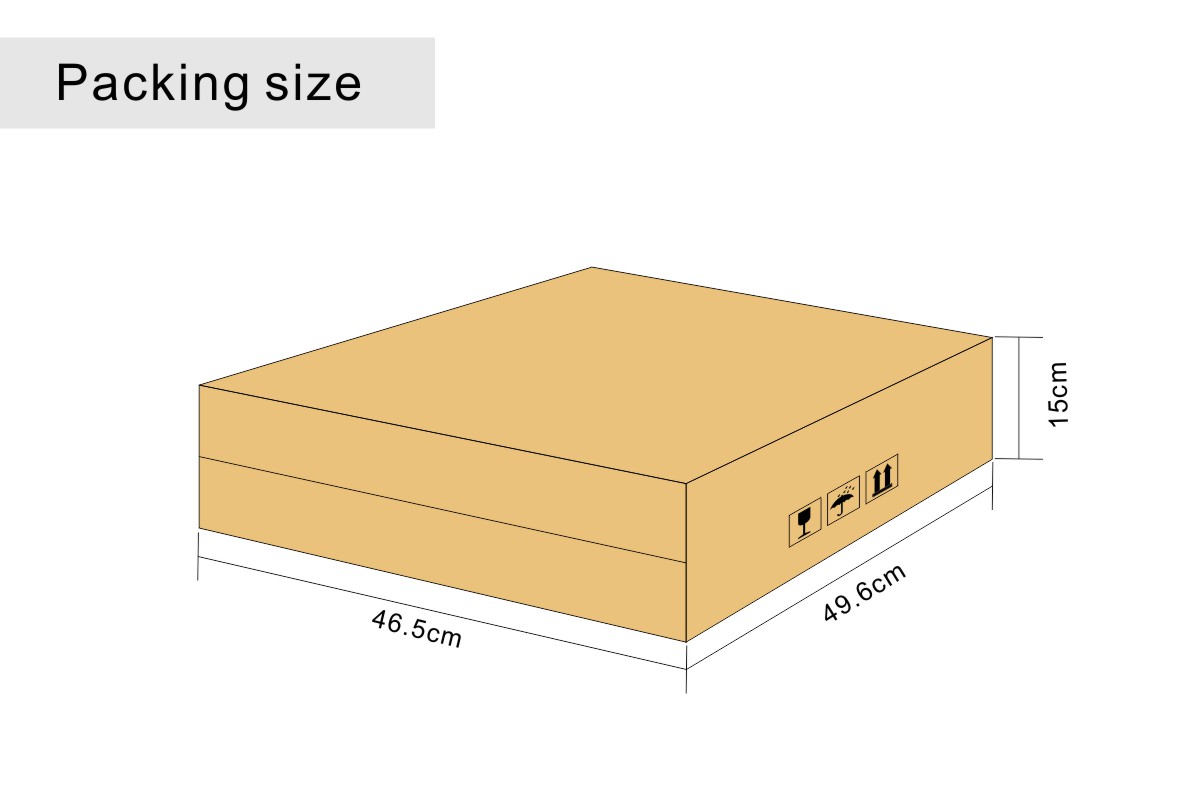 Packing Dimensions of Cash Drawers with Removable Coin Pallets